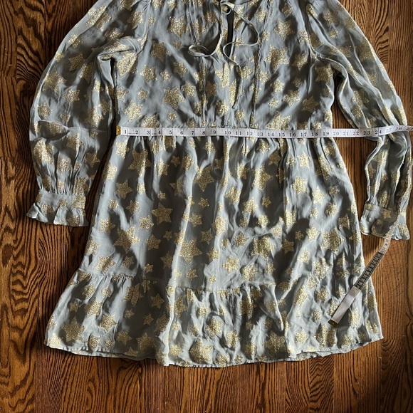 LOFT Shimmer Star Tiered Dress Size L - Picture 5 of 6